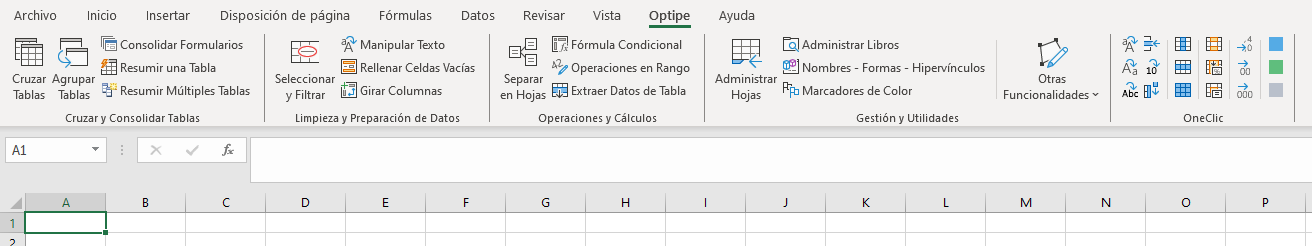 Optipe Data Tools Suite Menu Menú Optipe