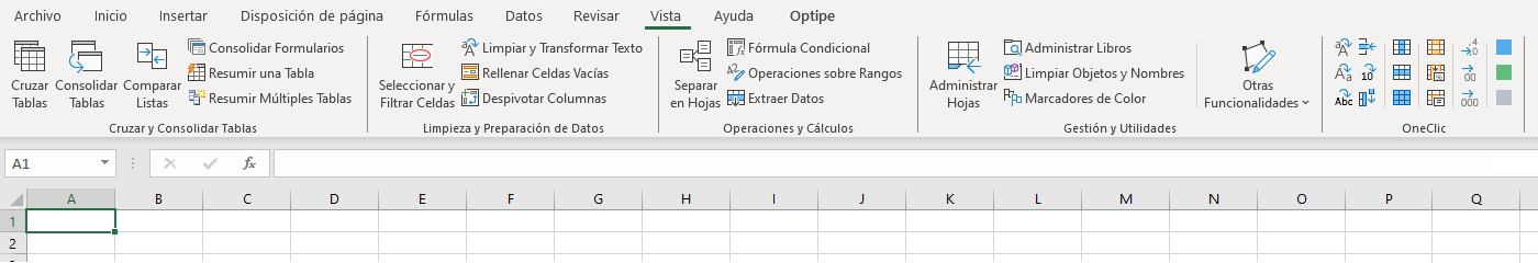 Optipe Data Tools Suite Menu Menú Optipe