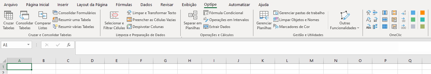 Menu Optipe Data Tools Suite Menu Optipe