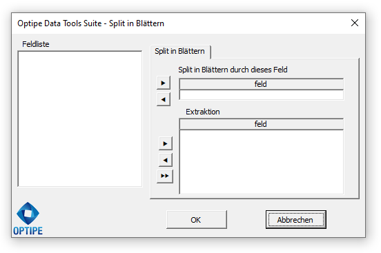 Split in Blätter App-Fenster Split in Blätter