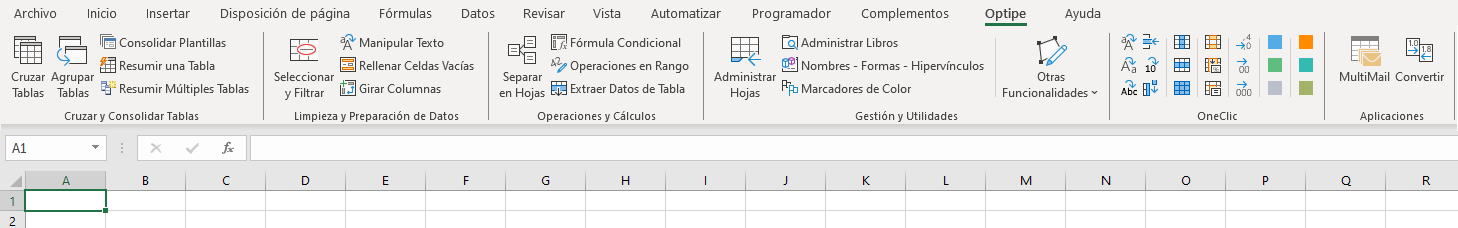 Cinta Optipe Cinta Optipe en Microsoft Excel: Herramientas para manipular y limpiar datos en tablas